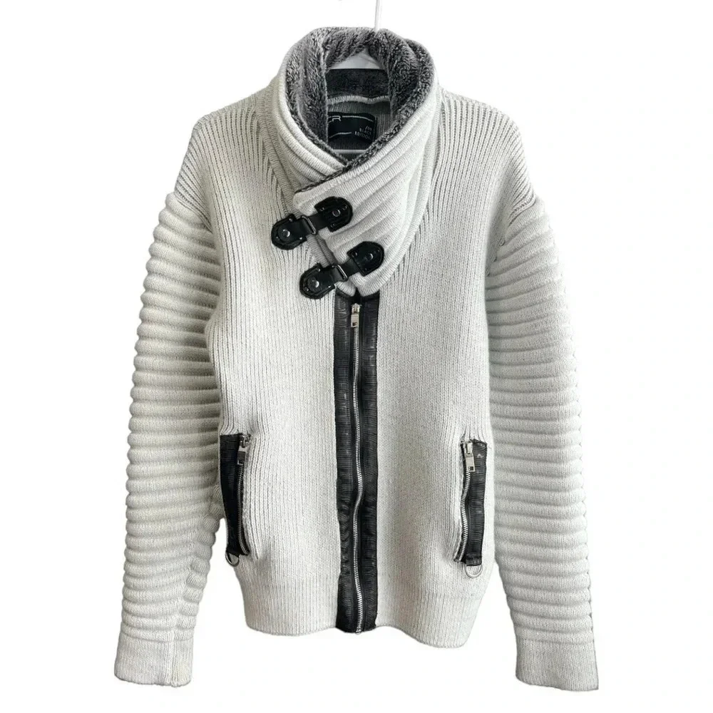 LCR Black Edition Men’s Sweater Climax Smokey Grey Size Medium